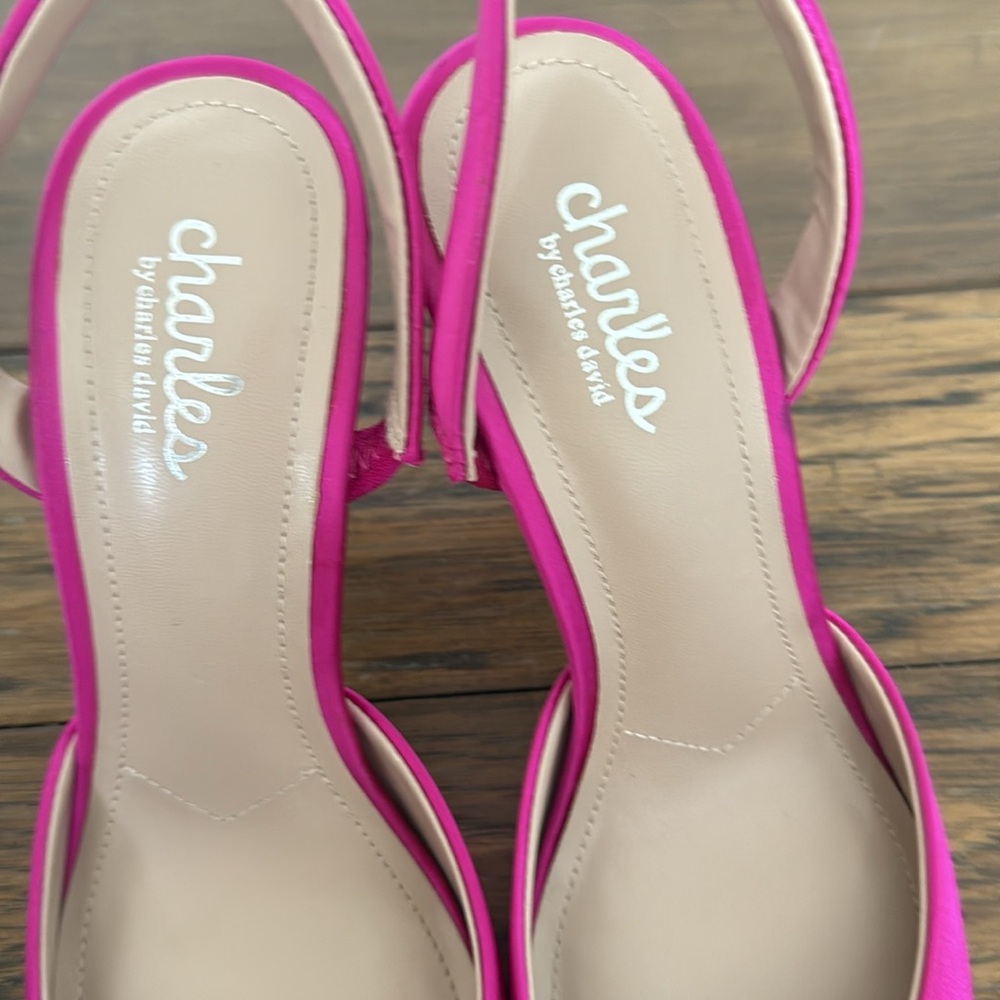 Charles David Fuchsia Slingback Heels - Picture 5 of 7